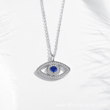 925 Sterling Silver Eye Pendant